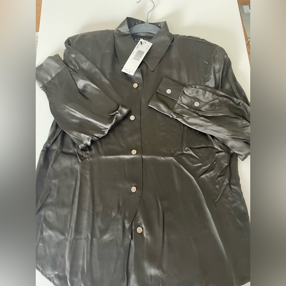 Silk Ellen Tracy Blouse Shirt